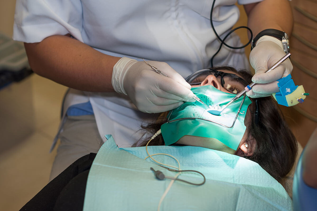 root canal treatment and an extraction