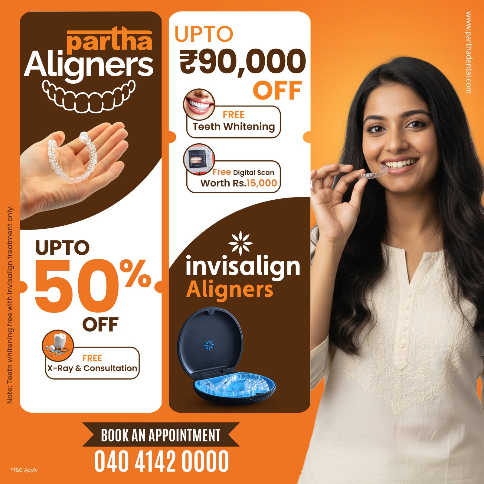 50% off on partha aligners
