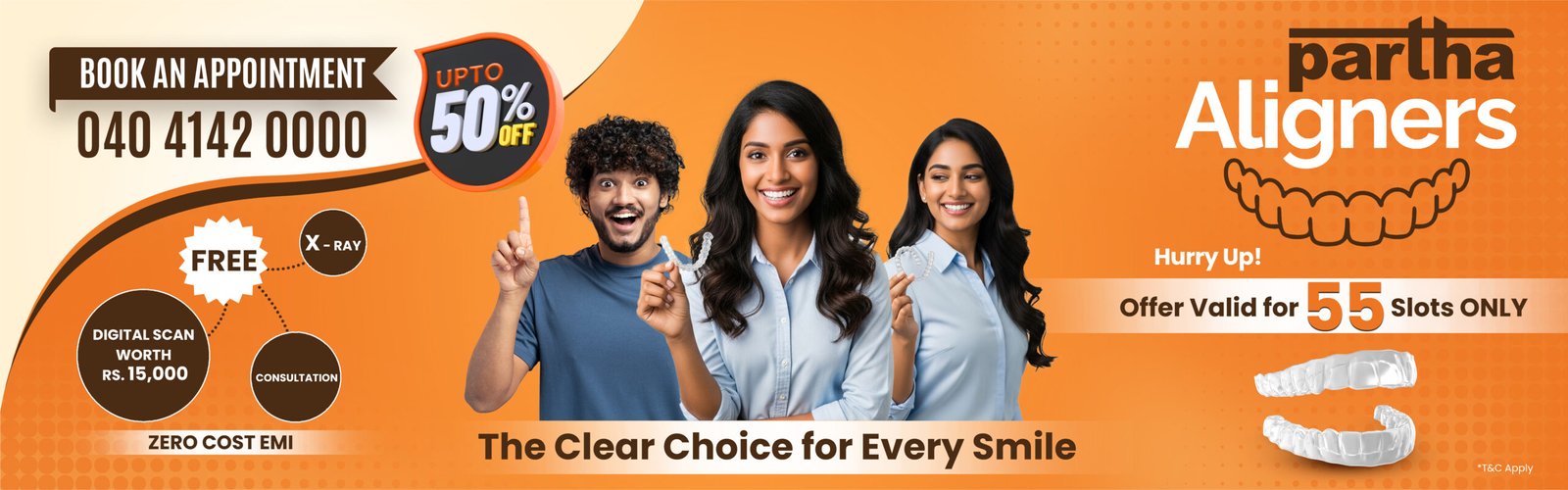 Up To 50% off on Partha Aligners