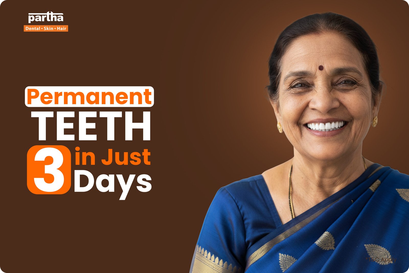 permanent teeth in 3 days