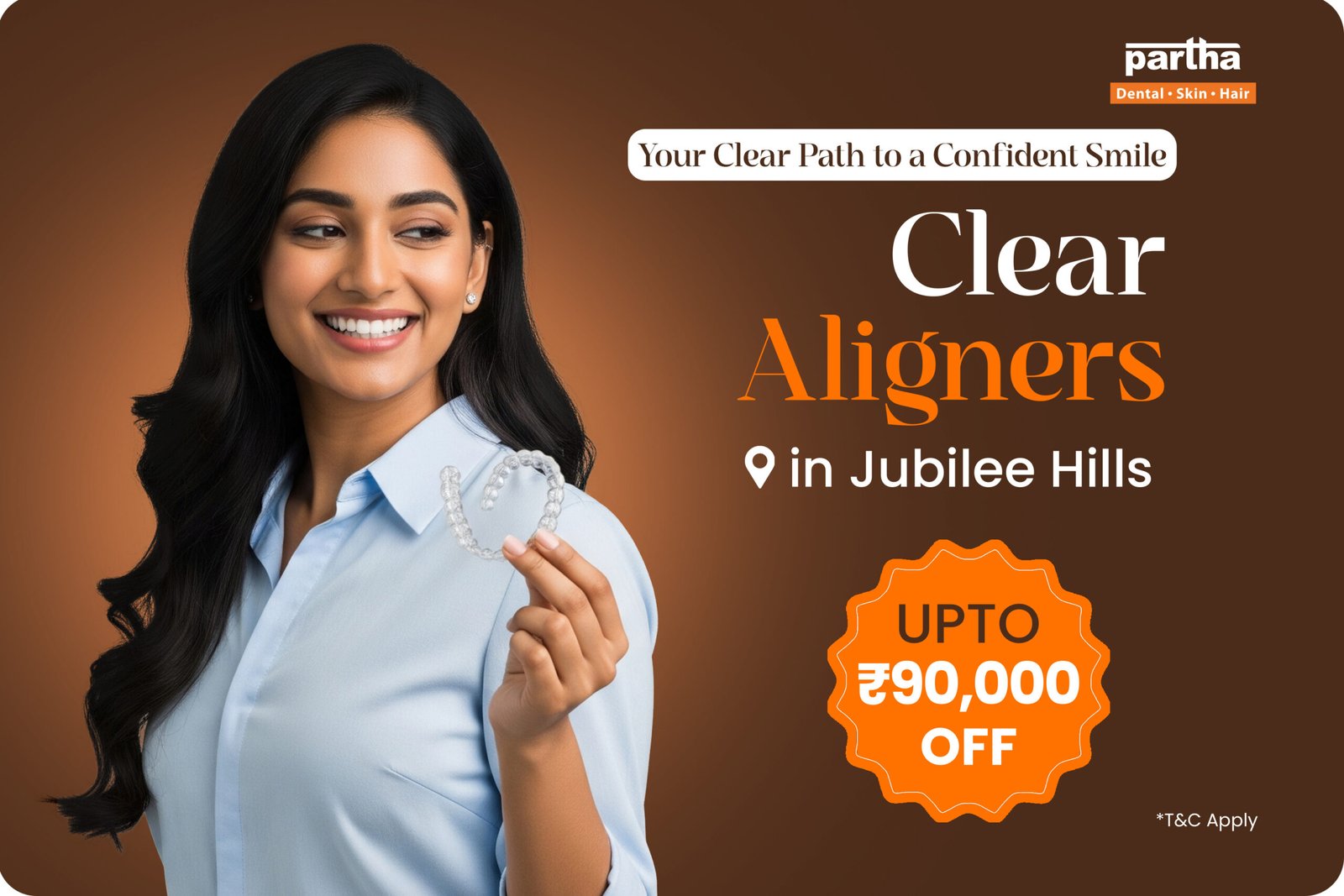 Clear Aligners in Jubilee Hills – Achieve a Confident Smile At Partha Dental & Save up to Rs.90,000 1 Clear Aligners in Jubilee Hills