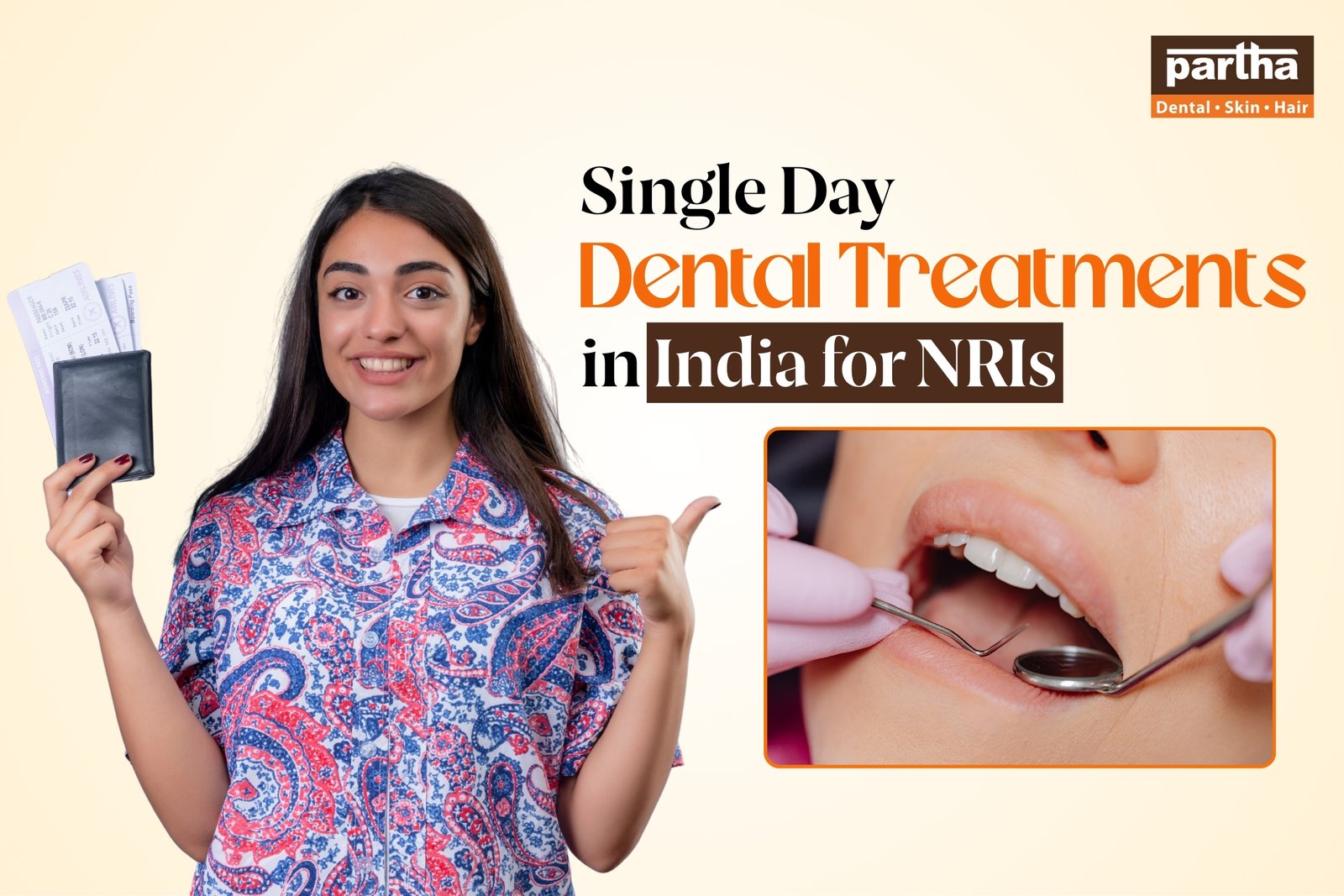 same day dental treatment for NRI's