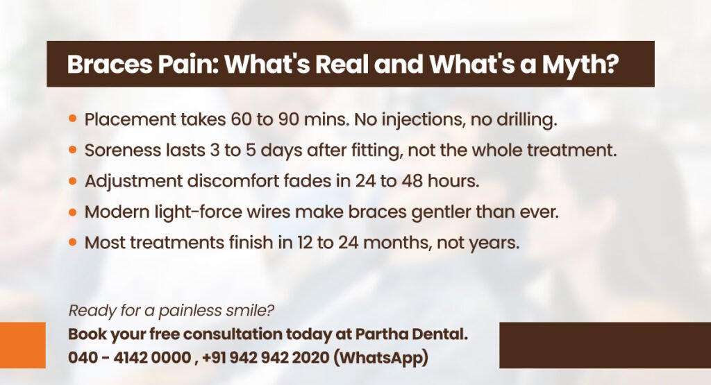 Are Braces Painful? Myths and Facts About Dental Braces 2 braces pain