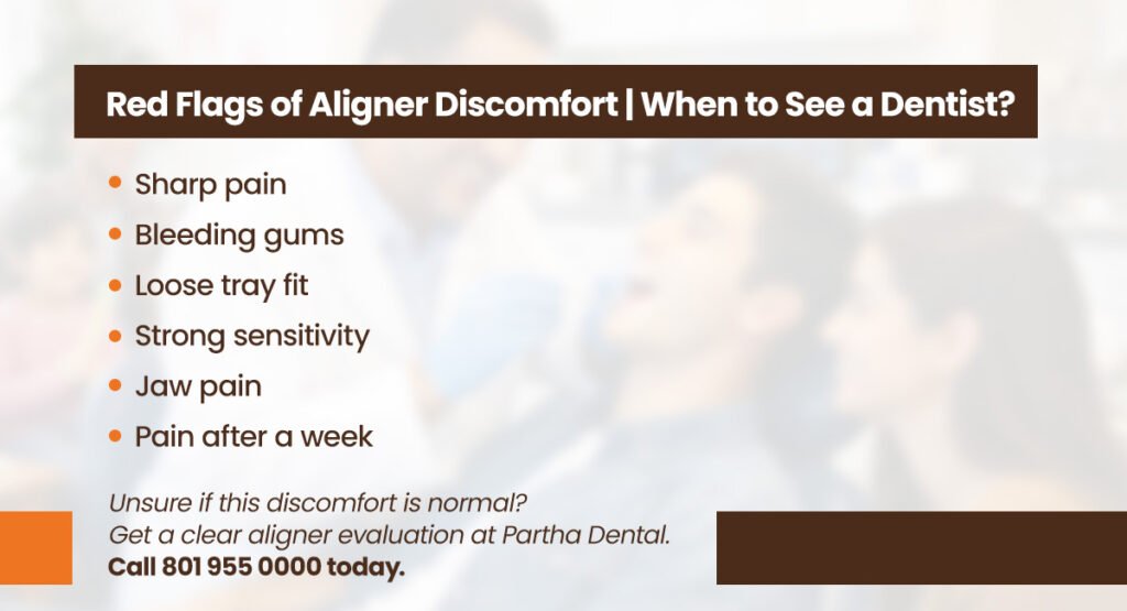Are Aligners Painful? What to Expect During Treatment 3 red flags of aligner discomfort