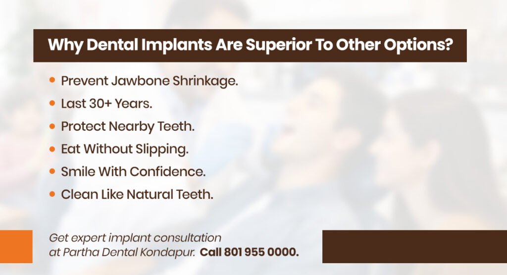 Missing Teeth? Here's Why Dental Implants Are The Best Solution 2 why dental implants are superior to other options