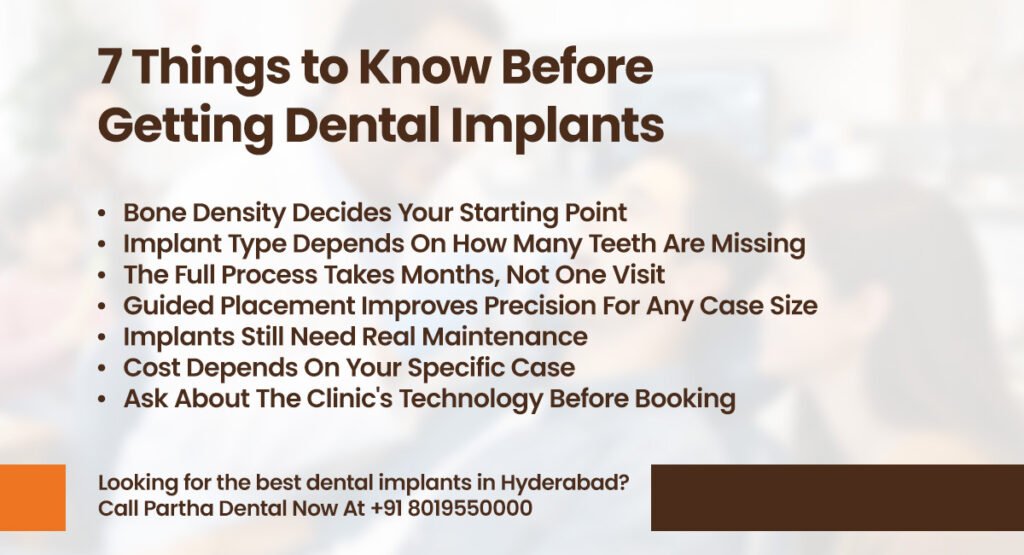 7 Things to Know Before Getting Dental Implants in Hyderabad 2 know before getting dental implants